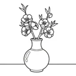 a imprimer coloriage Fleur de Pêche gratuit