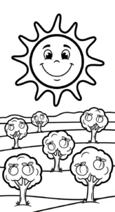 coloriage Fleur de Pêche à imprimer