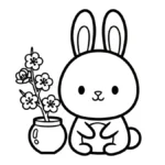 coloriage Fleur de Pêche à imprimer pour enfant de 12 ans
