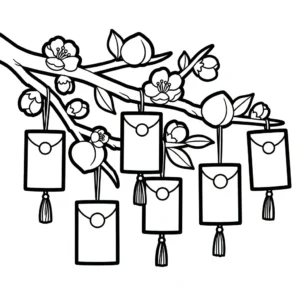 coloriage Fleur de Pêche à imprimer pour enfant de 6 ans