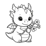 coloriage Fleur de Pêche pour enfant de 4 ans