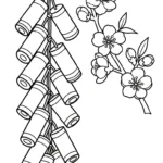 image pour coloriage Fleur de Pêche enfant