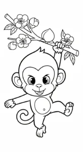 coloriage Fleur de Pêche pour enfant de 7 ans