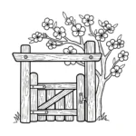 coloriage Fleur de Pêche à imprimer pour enfant de 6 ans