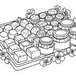 imprimer coloriage Fleur de Pêche