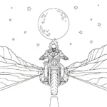 imprimer coloriage Ghost Rider