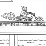 coloriage Ghost Rider à imprimer