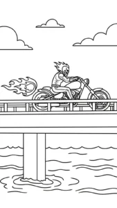 coloriage Ghost Rider à imprimer