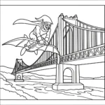 coloriage Green Goblin à imprimer pour enfant de 6 ans