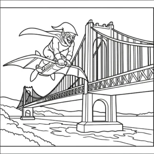 coloriage Green Goblin à imprimer pour enfant de 6 ans