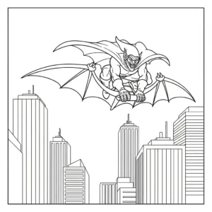coloriage Green Goblin a imprimer pour enfant de 4 ans