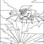 coloriage Green Goblin a imprimer pour enfant de 4 ans