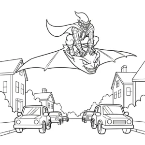 coloriage Green Goblin à imprimer a4