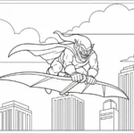 coloriage Green Goblin pour enfant à imprimer