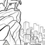 coloriage Green Goblin gratuit à imprimer
