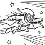 coloriage Green Goblin pour enfants a imprimer