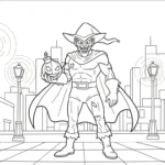 coloriage Green Goblin pour enfant