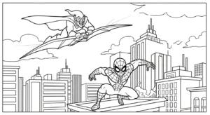 coloriage Green Goblin à imprimer gratuitement