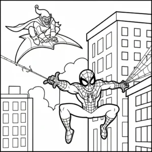image de coloriage Green Goblin pour enfant