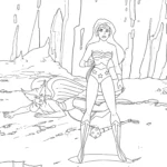 coloriage Justice League pour enfant de 10 ans