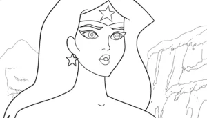 coloriage Justice League pour enfants a imprimer