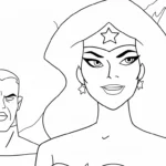 coloriage Justice League à imprimer pdf gratuit