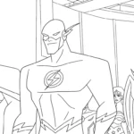 coloriage Justice League pour enfant a imprimer gratuit
