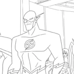 coloriage Justice League pour primaire