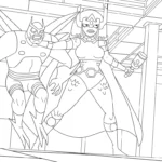 coloriage Justice League a imprimer gratuit