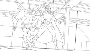 coloriage Justice League a imprimer gratuit