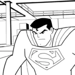 coloriage Justice League pour primaire