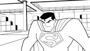 coloriage Justice League pour primaire