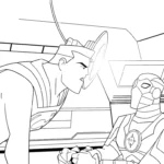 coloriage Justice League gratuit à imprimer