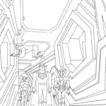 image pour coloriage Justice League enfant