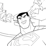 coloriage Justice League et découpage à imprimer