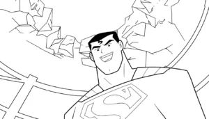 coloriage Justice League et découpage à imprimer