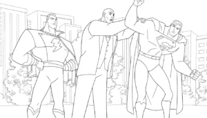 coloriage Justice League à imprimer pdf