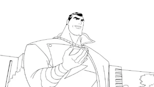 imprimer coloriage Justice League pour enfant