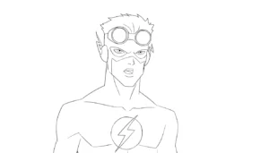 coloriage Justice League pour enfant de 6 ans