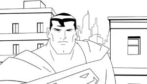 coloriage Justice League gratuit à imprimer