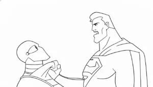 coloriage Justice League a imprimer