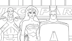 coloriage Justice League et dessins