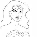 imprimer coloriage Justice League pour enfant