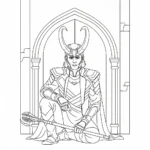 coloriage Loki Marvel a imprimer
