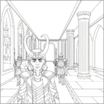 coloriage Loki Marvel a dessiner en ligne