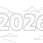coloriage Nouvel An 2026 et dessins
