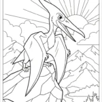 coloriage Pterosaur à imprimer pour enfant de 12 ans