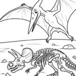 image pour coloriage Pterosaur enfant