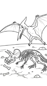 image pour coloriage Pterosaur enfant