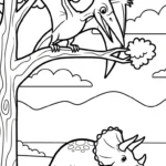coloriage Pterosaur à imprimer pour enfant de 10 ans